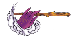 Purple Hand Tattoo